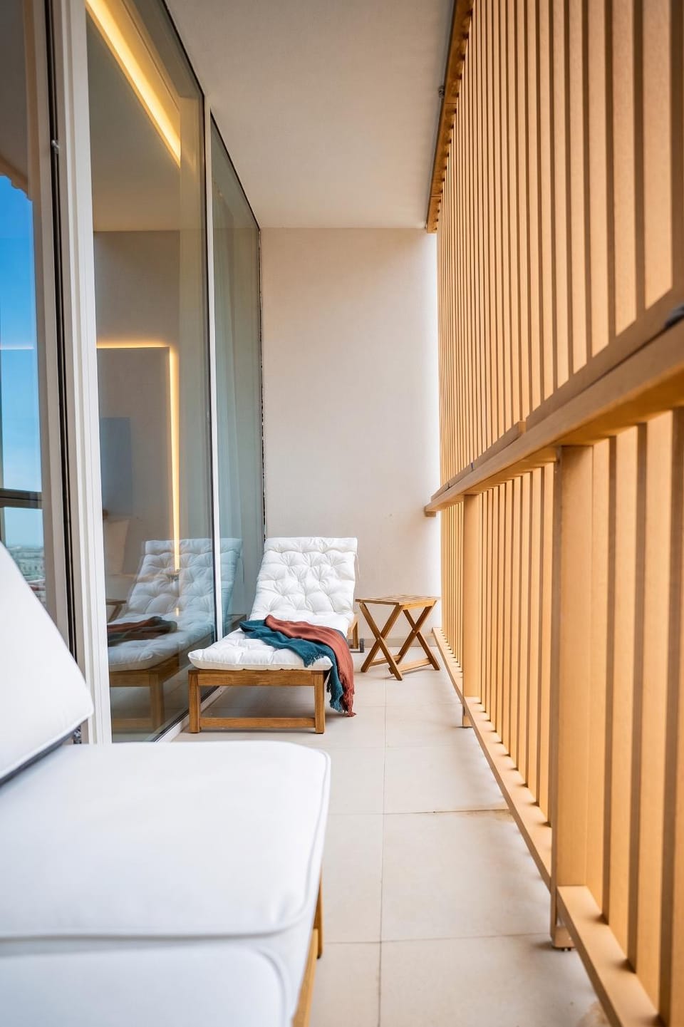 Seating area, sunbed