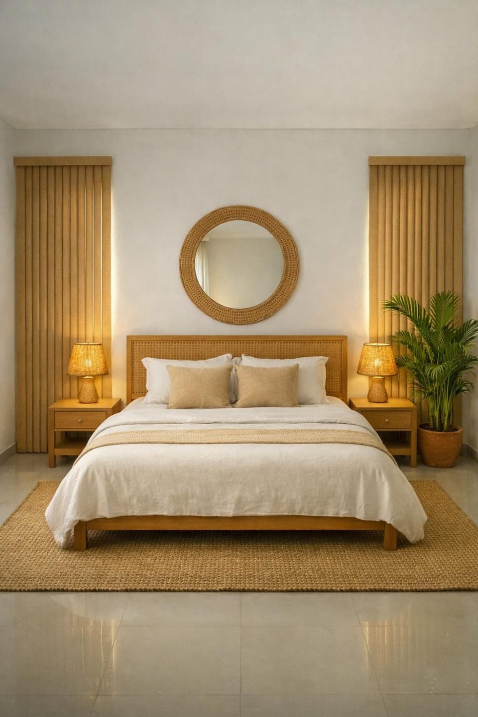 Bed, Bedroom, air conditioner