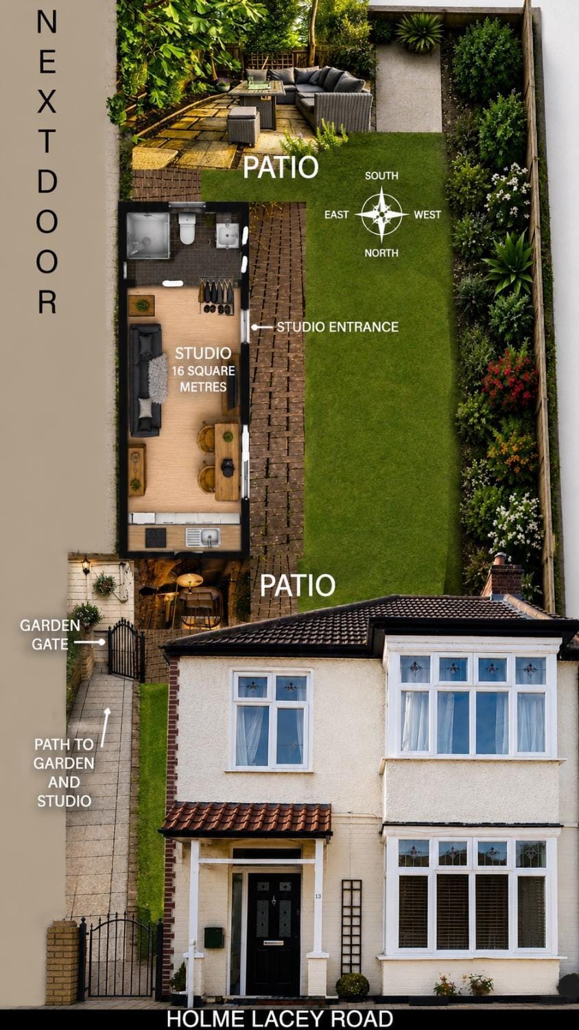 Tiny house in garden London House in London Borough of Lewisham
