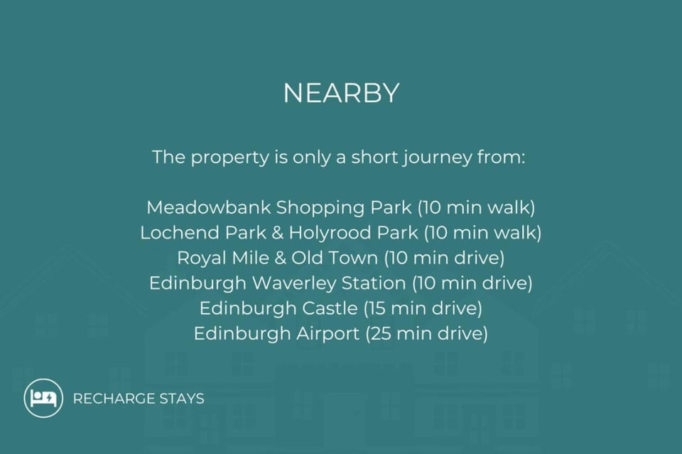 Parking- Sleeps 8- 3 Bedroom House- City Centre Apartment in Edinburgh