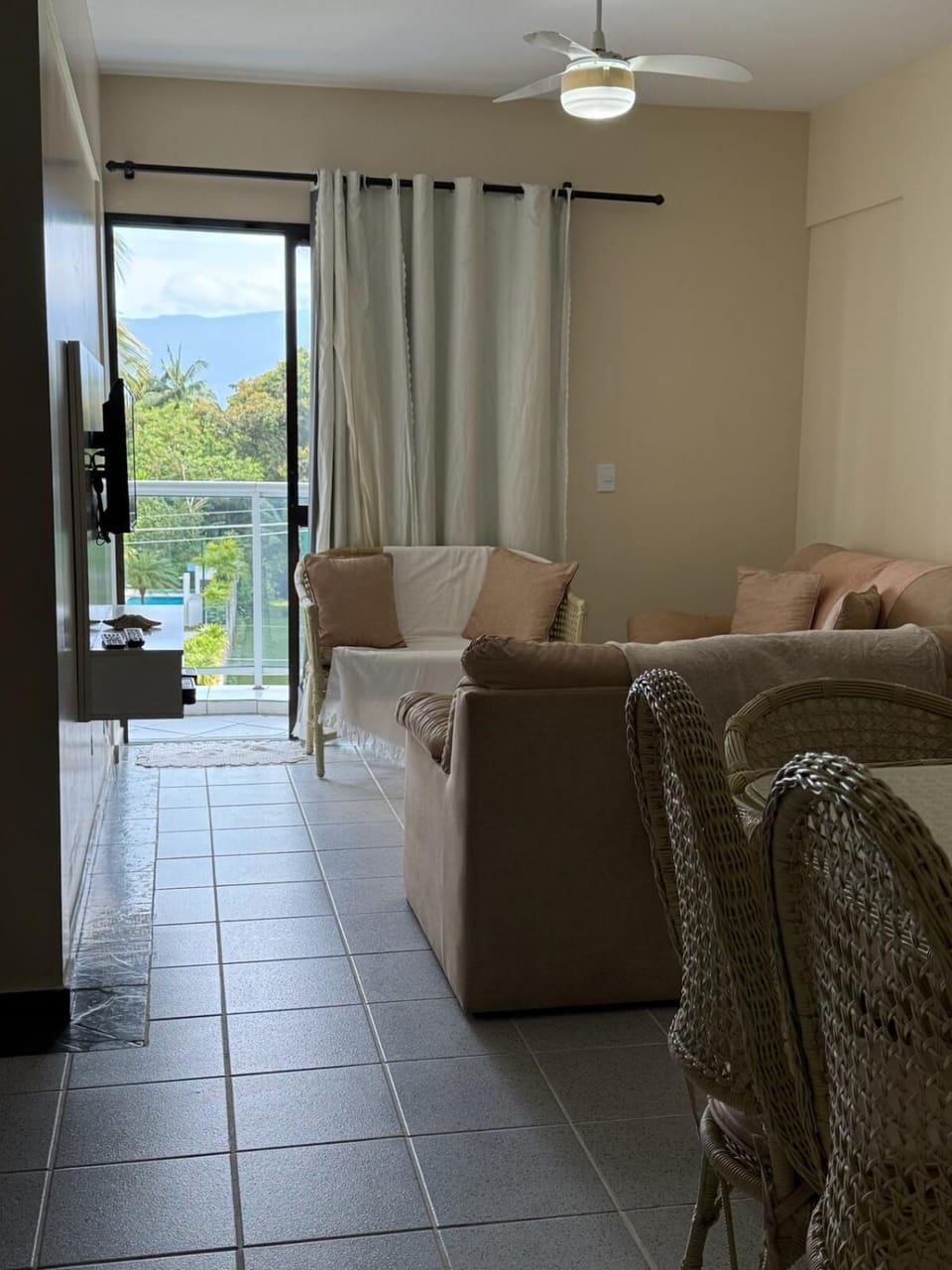 Natural landscape, Living room, Mountain view