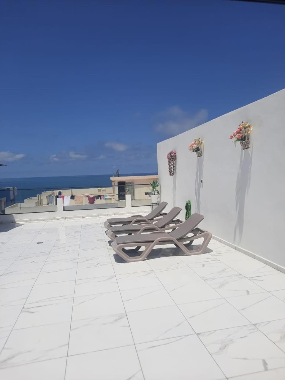 Day, View (from property/room), Balcony/Terrace, Sea view, sunbed