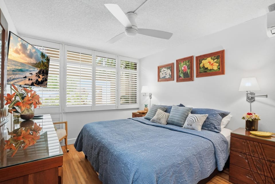 Maui Bliss Garden Lanai, Dual AC, Beach, Pool, Gym Apartment in Wailea