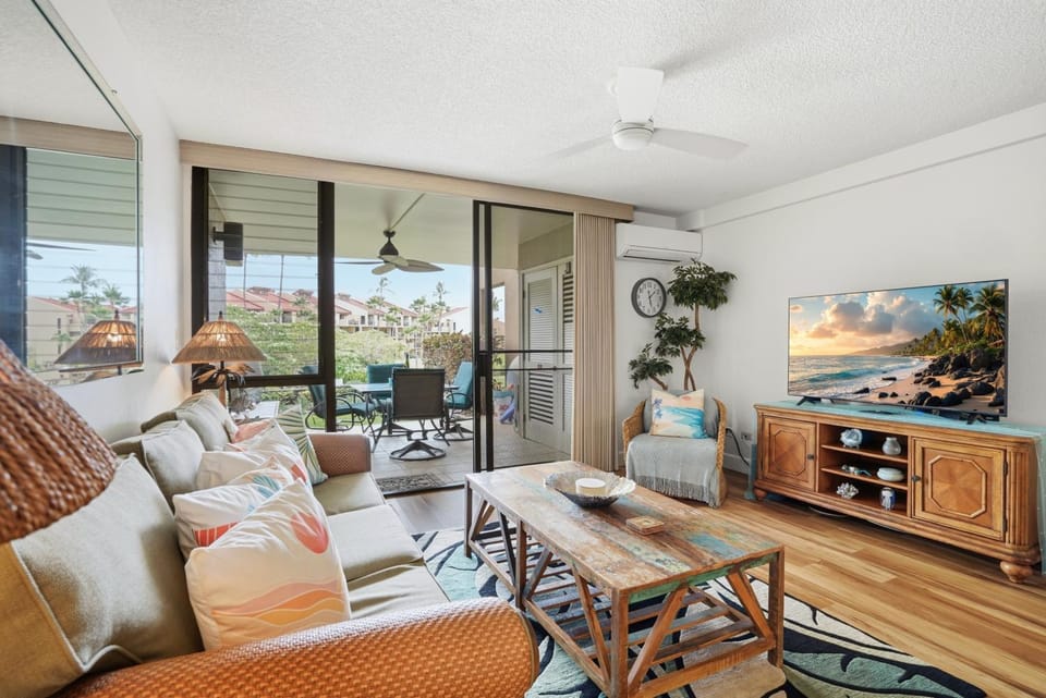 Maui Bliss Garden Lanai, Dual AC, Beach, Pool, Gym Apartment in Wailea