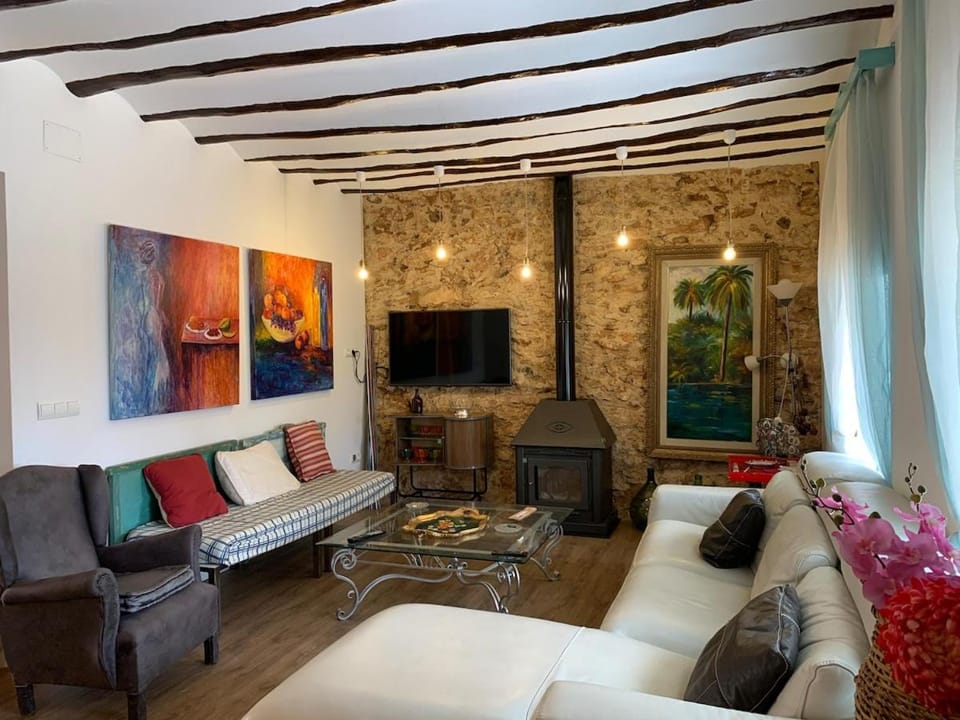 Casa del Carbonero Patio with Chill-Out Area in Archivel House in Region of Murcia