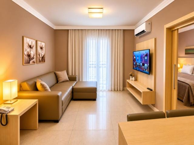 Flat Mont Blanc Premium Hotel in Ribeirão Preto