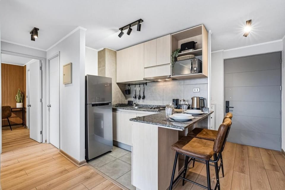 Metro Private Parking AC Apartment in Santiago