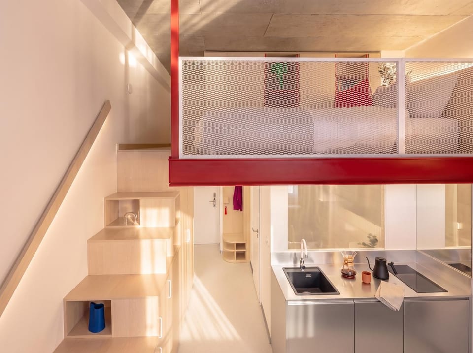 Bed, Living room, Bedroom, kitchen