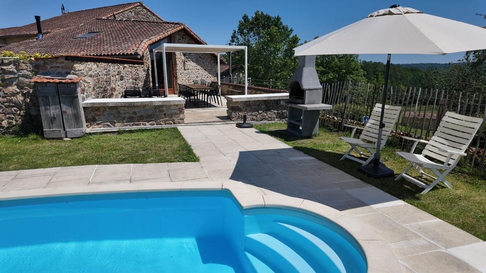 Property building, Living room, Swimming pool