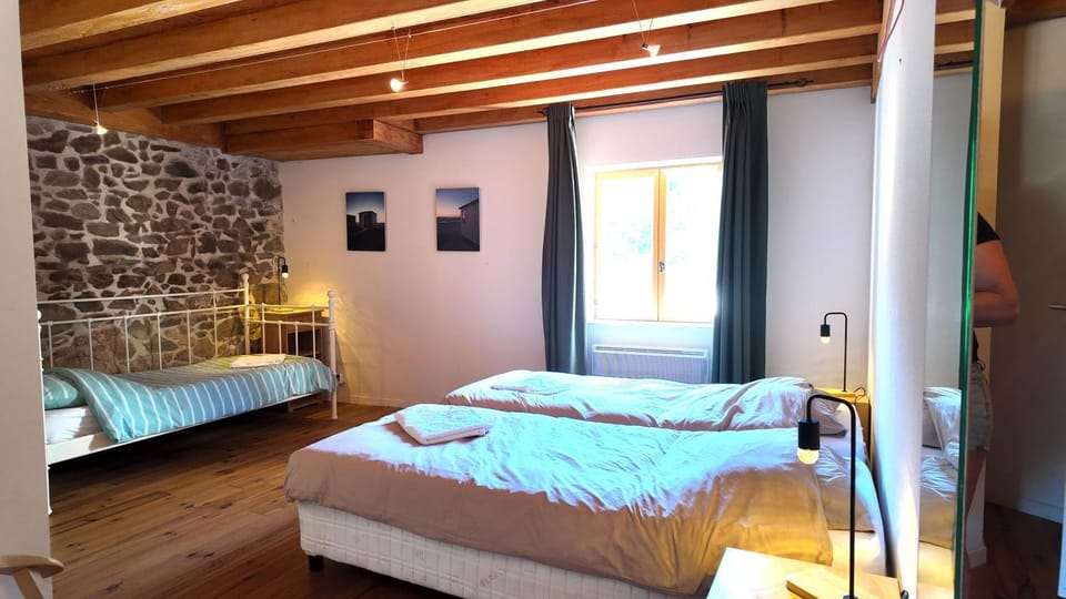 Property building, Living room, Bedroom