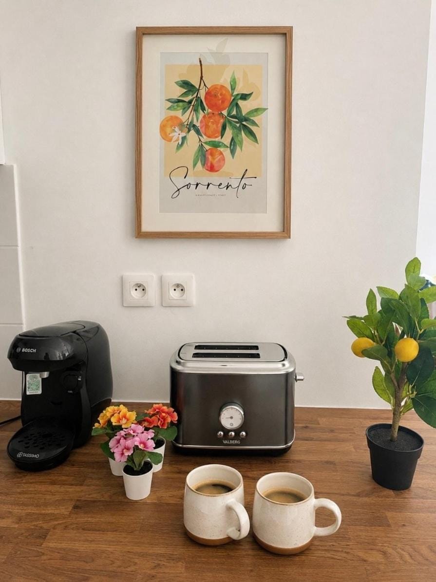 Coffee/tea facilities, Kitchen or kitchenette, toaster