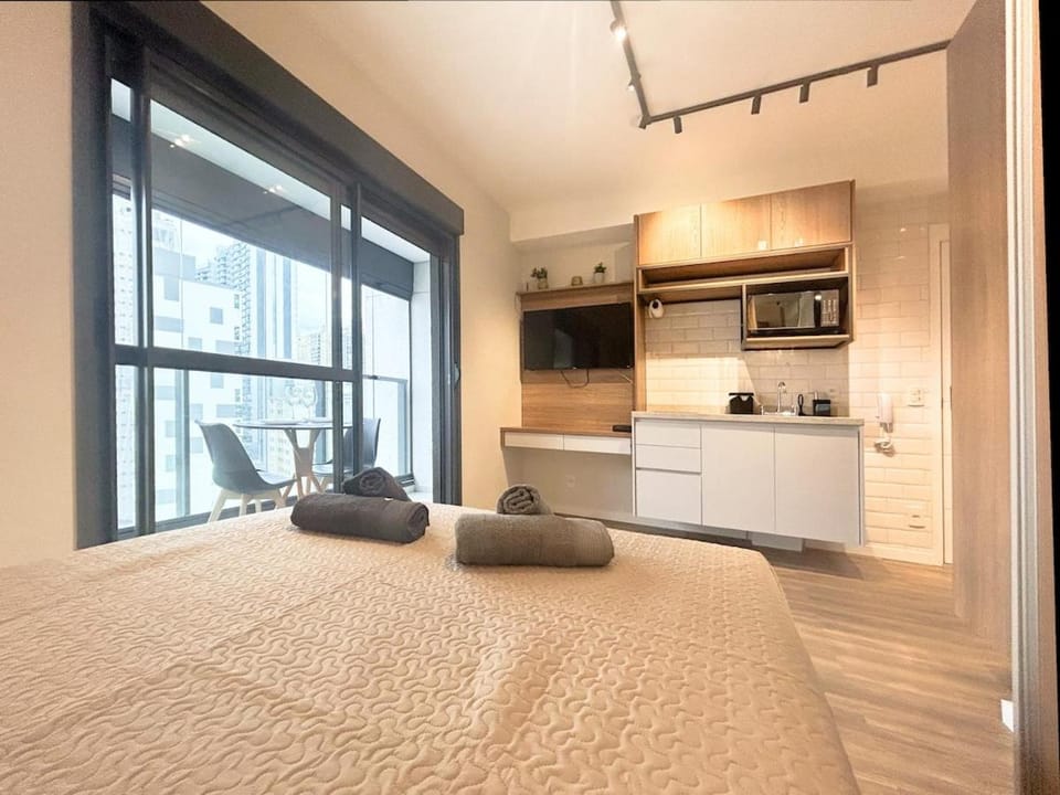 HM1408 · Studio no melhor do Brooklin - Predio Luxo - Metrô Apartment in Sao Paulo City