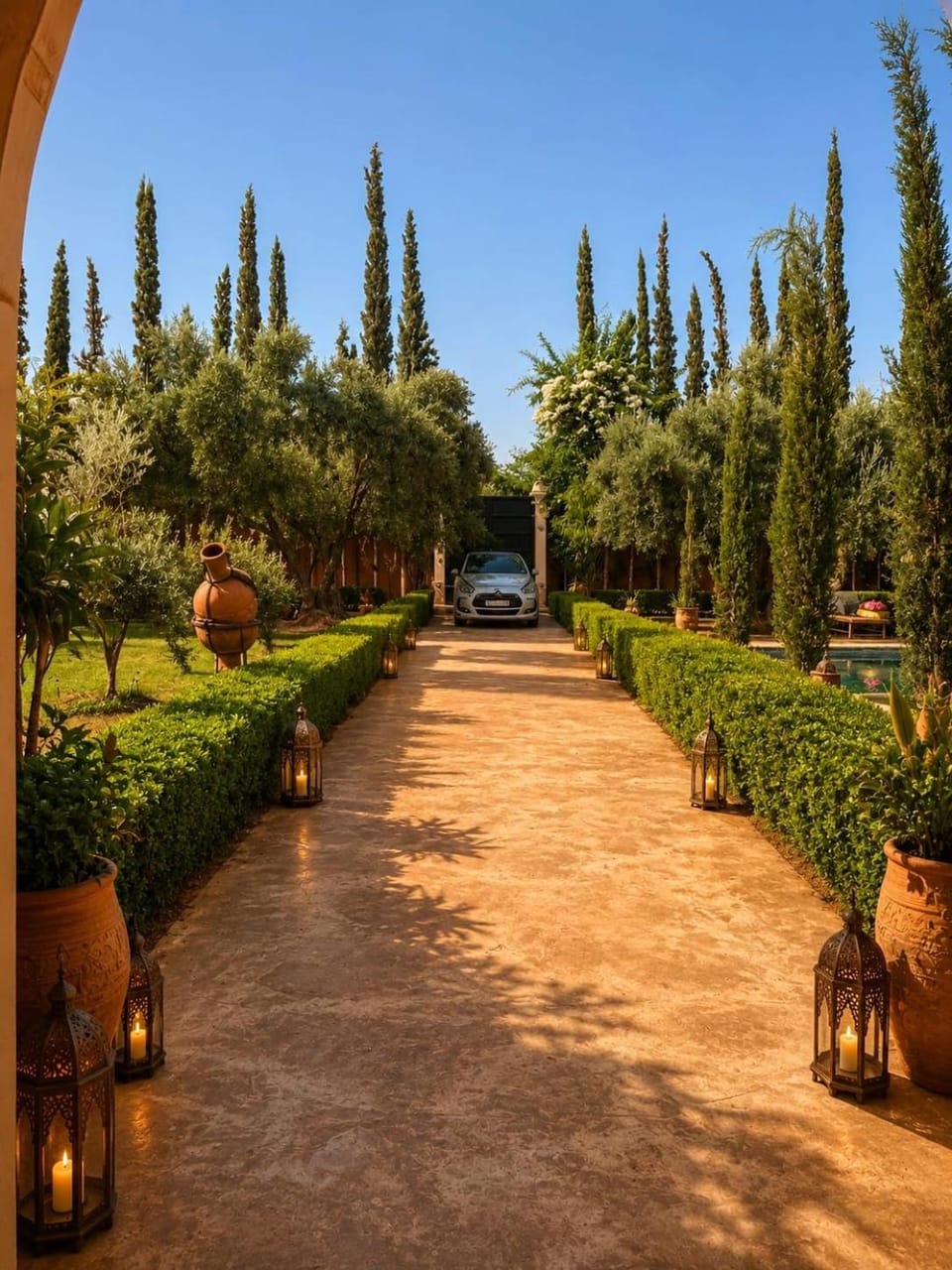 Natural landscape, Garden, Garden view