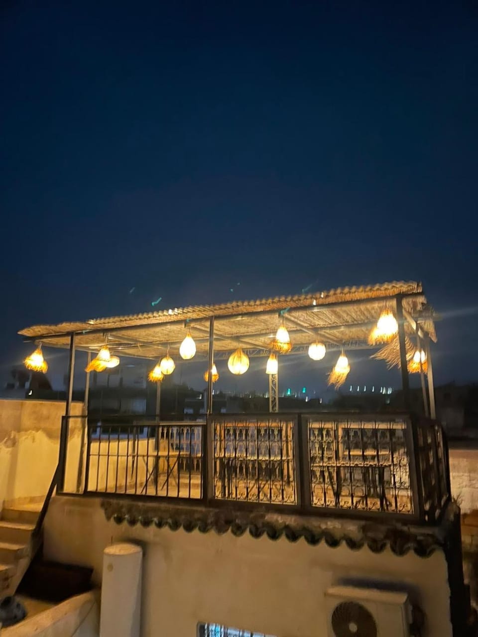 Patio, Restaurant/places to eat, Night, View (from property/room), Balcony/Terrace