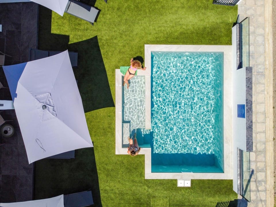 Pool view, Swimming pool, Swimming pool, sunbed