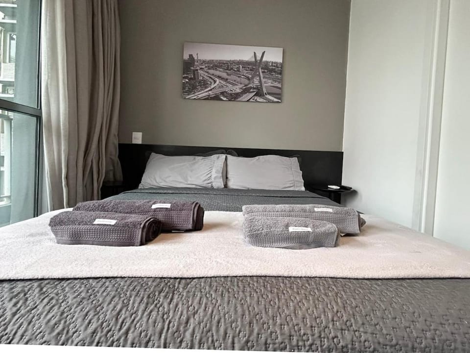 Trend Consolação: 5Min Metrô | Rooftop| Academia Apartment in Sao Paulo City