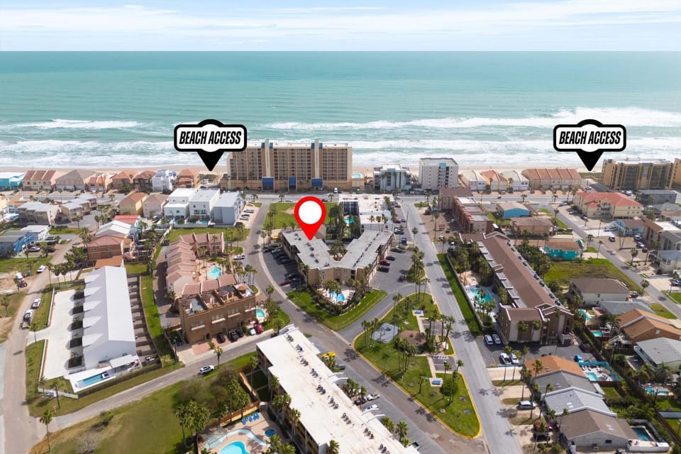 Steps from Beach Condo with Pool and Hot Tub House in South Padre Island