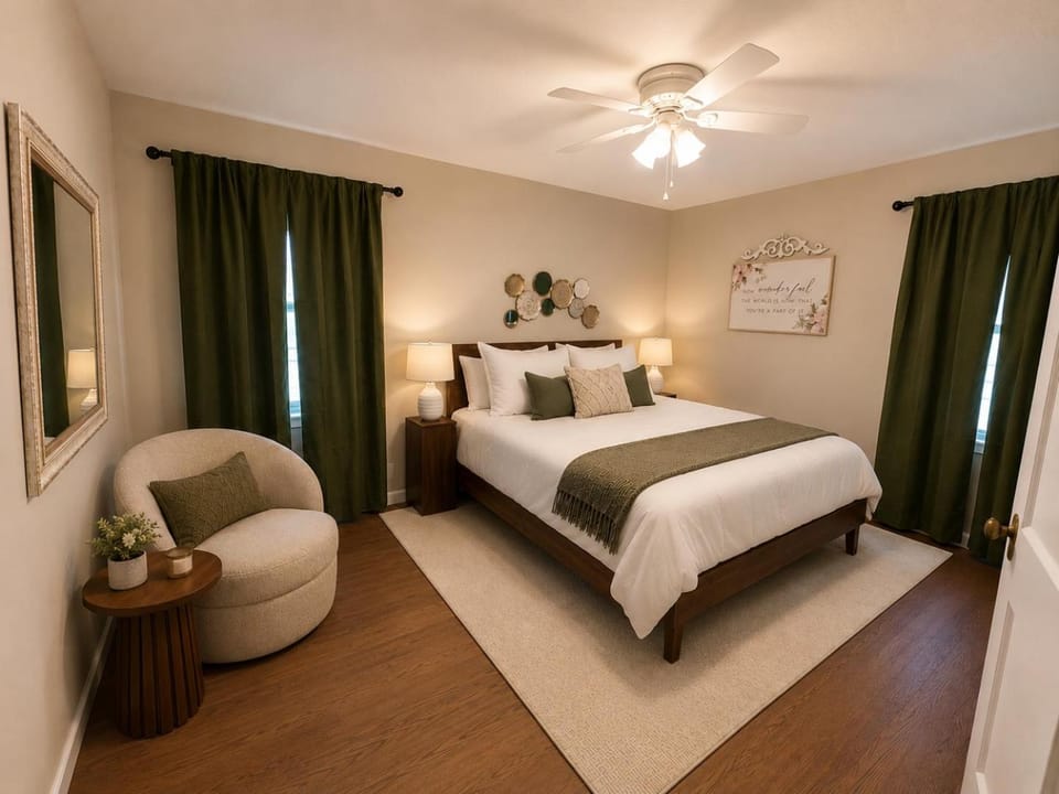 Bed, Bedroom