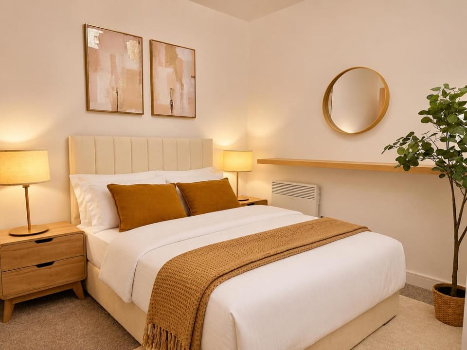 Bed, Photo of the whole room, Bedroom, heating