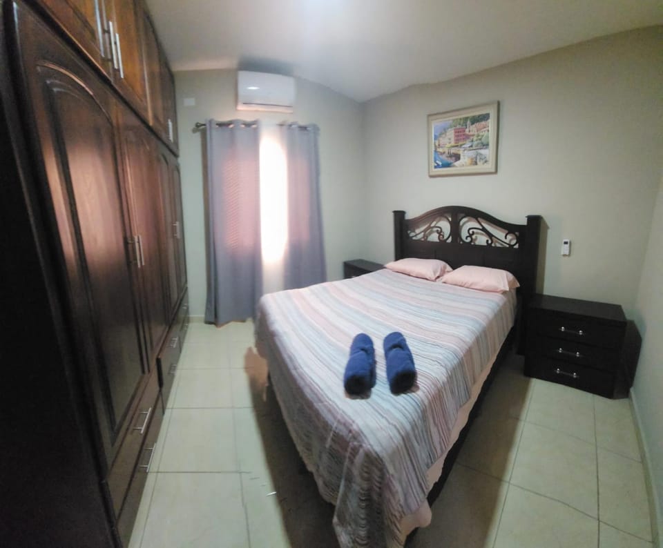 Bed, Photo of the whole room, Bedroom, towels, wardrobe