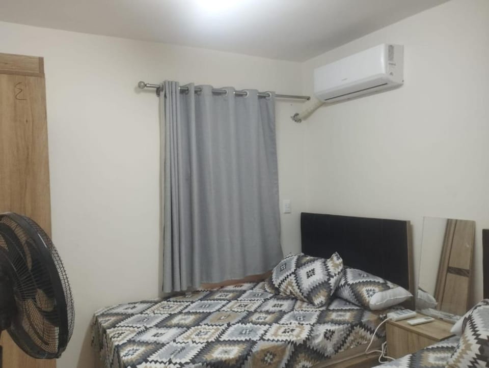 Bed, Photo of the whole room, Bedroom, air conditioner
