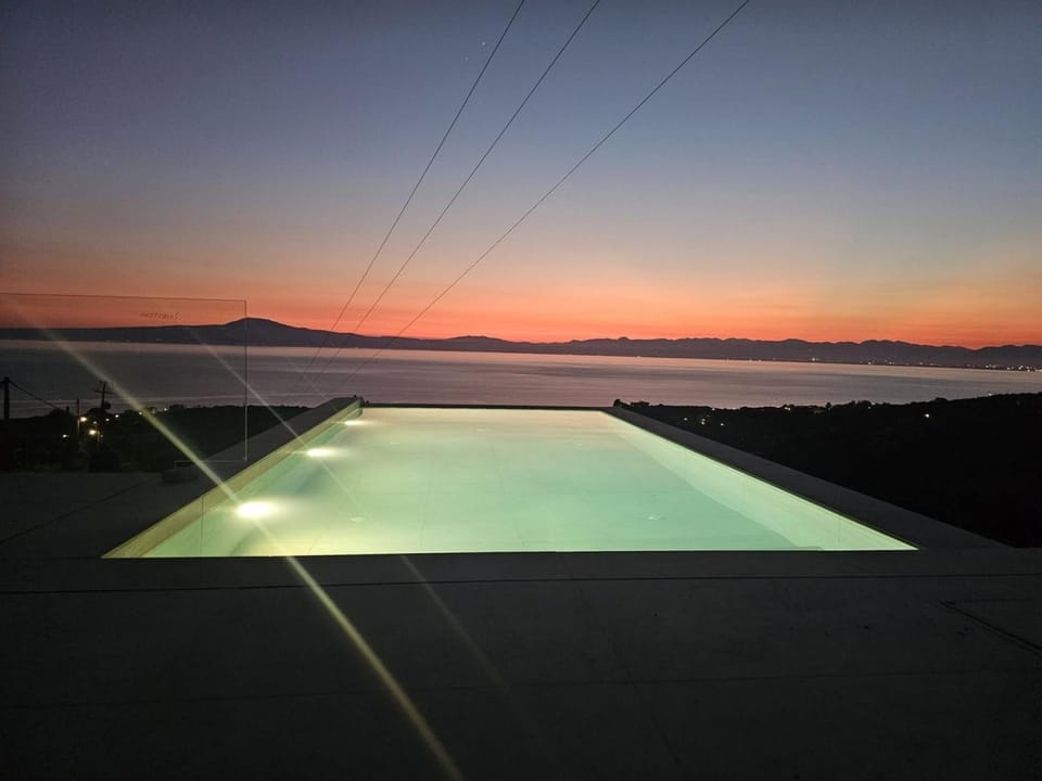 Pool view, Sea view, Sunset