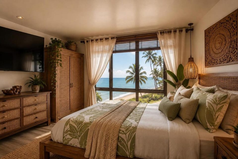 Wake Up to the Ocean - Beachfront Studio Apartment in Punaluu