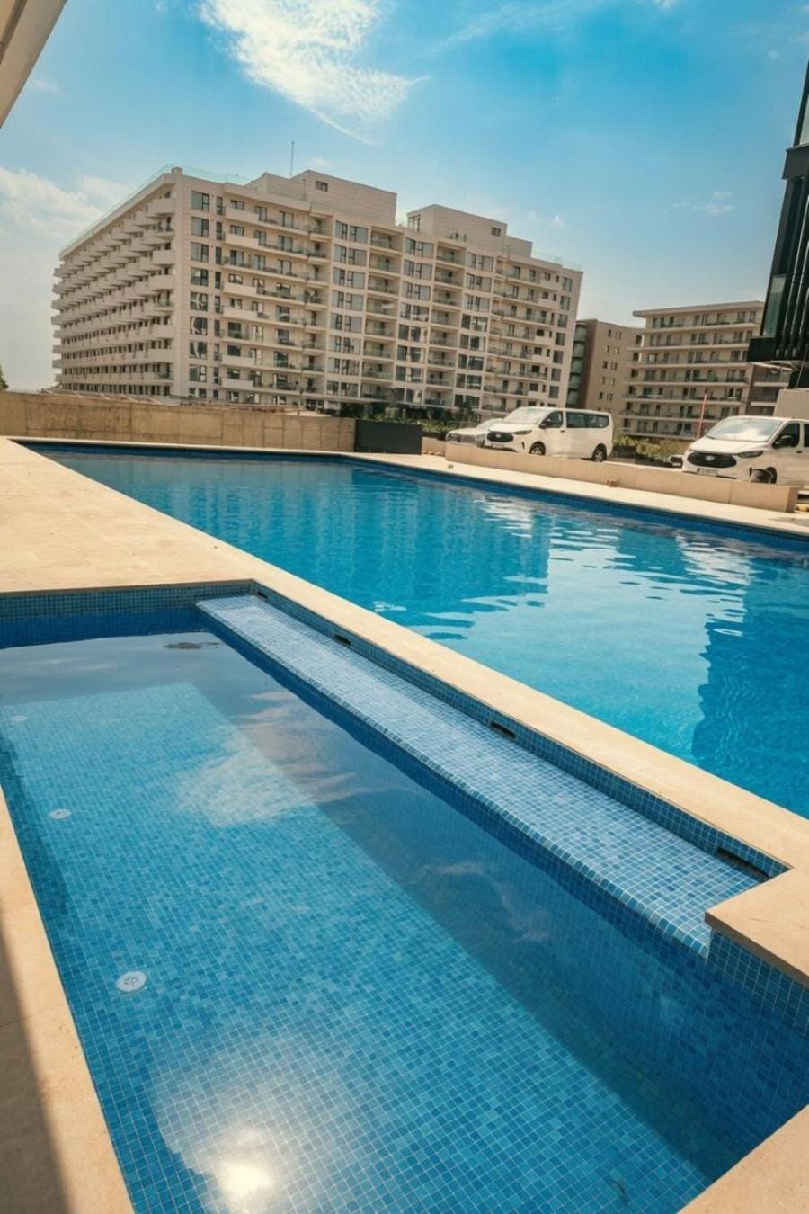 Property building, Pool view, Swimming pool