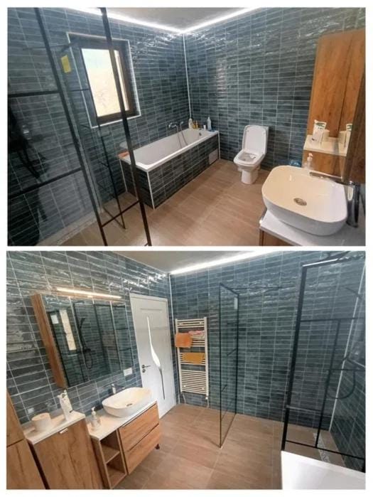 Shower, Toilet, Bathroom, Bath, towels