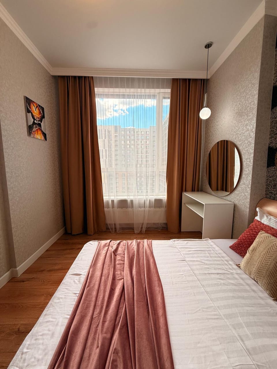 Bed, Photo of the whole room, Bedroom, wardrobe