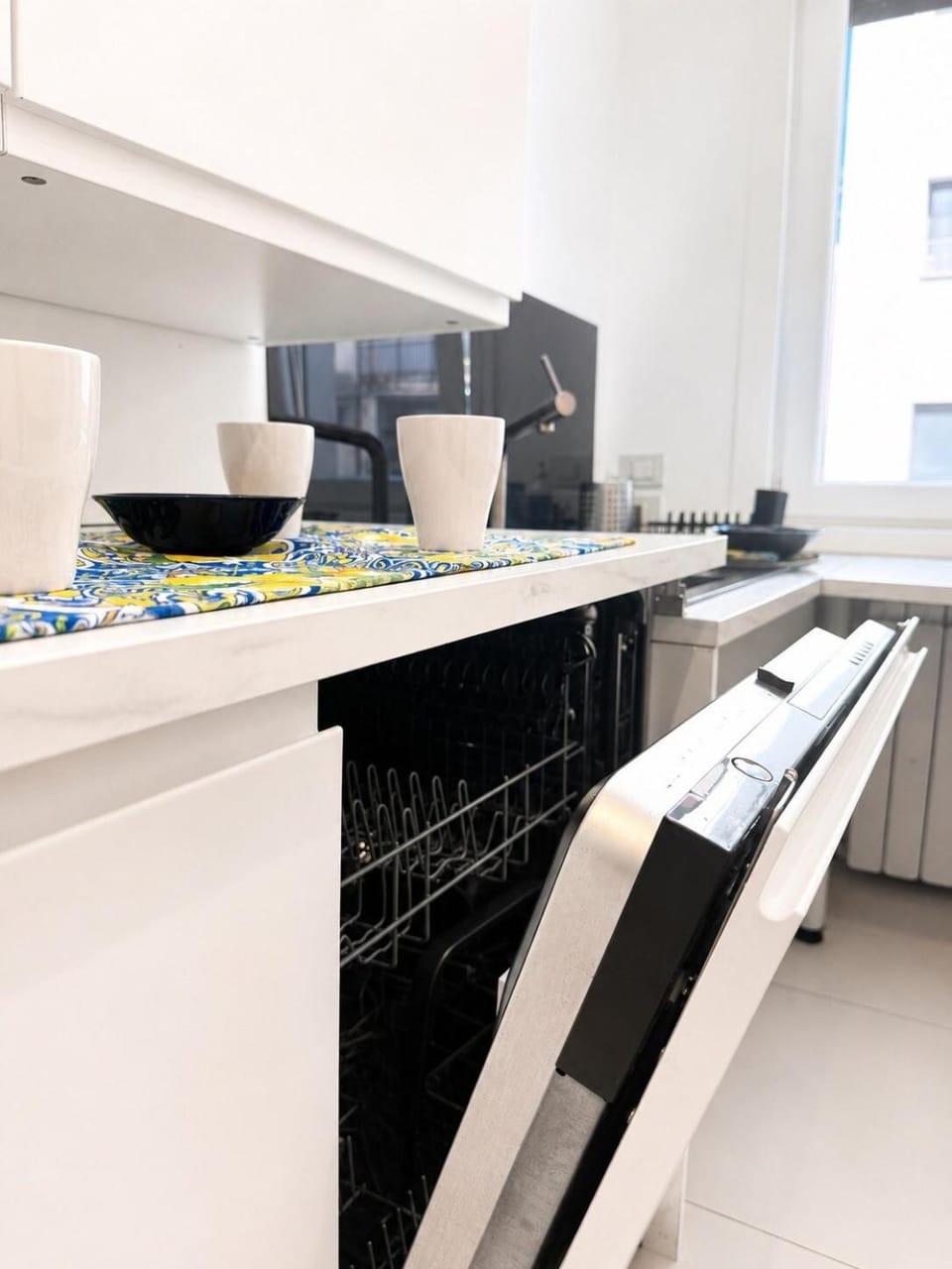 Kitchen or kitchenette, dishwasher, stove, kitchen