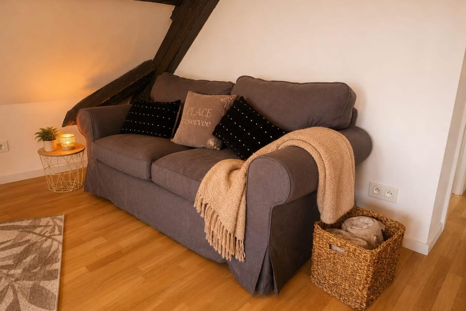 A Cozy Nest Under the Roof Apartment in Grand Est