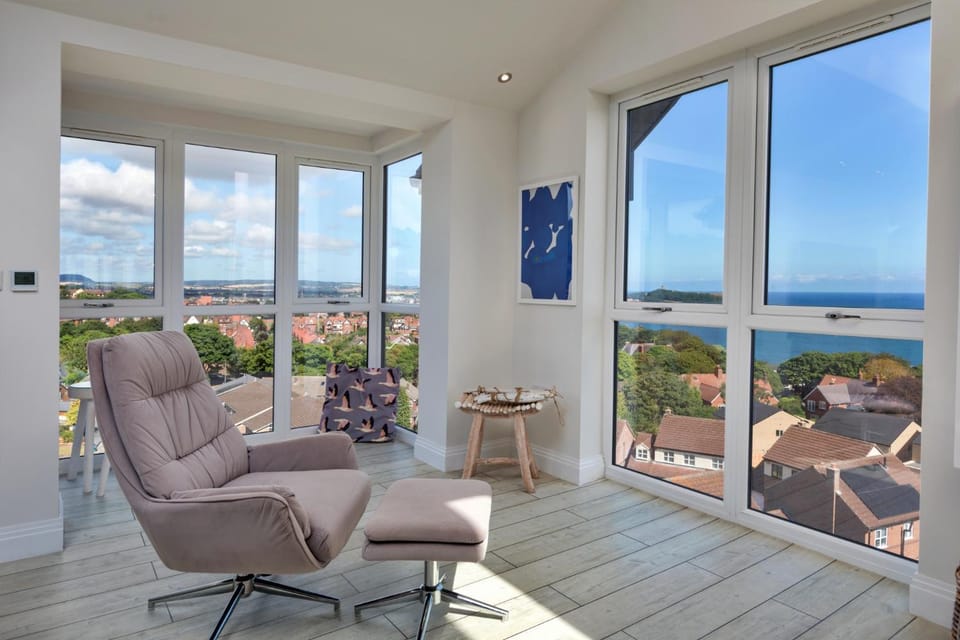 View (from property/room), Living room, Sea view