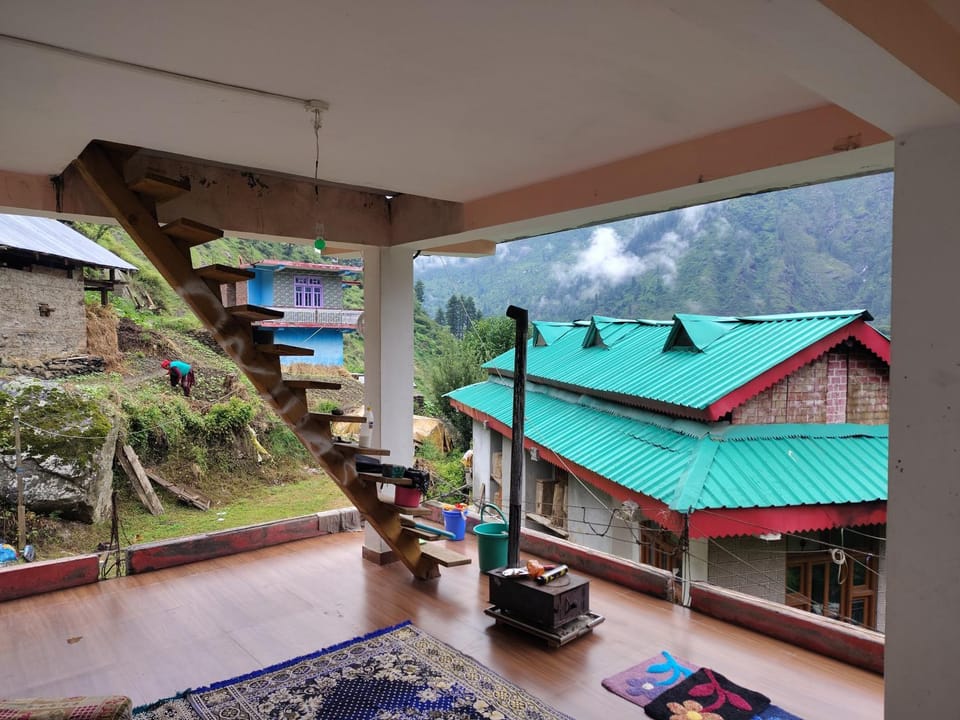 Natural landscape, Seating area, Mountain view