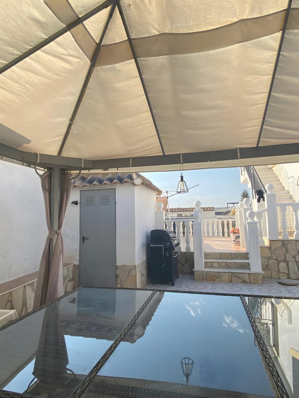 Property building, Living room, Swimming pool