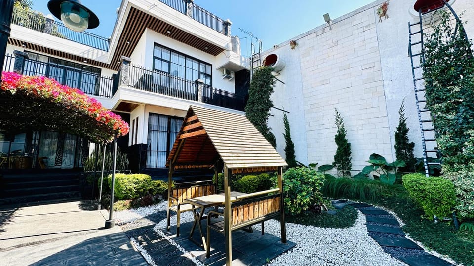 Property building, Patio, Garden, Garden view