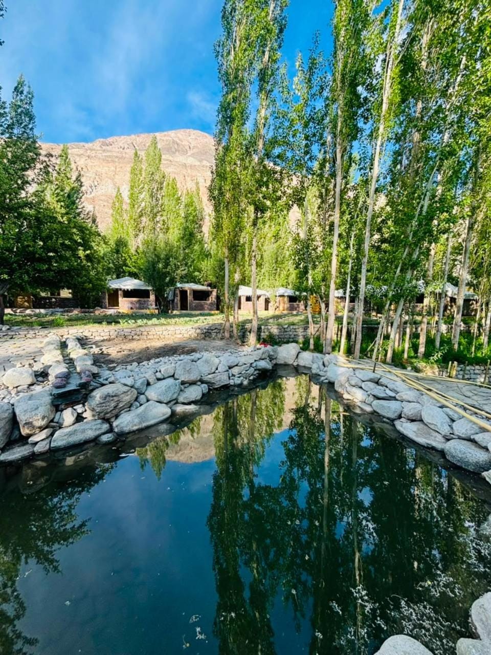 Natural landscape, Mountain view, Swimming pool