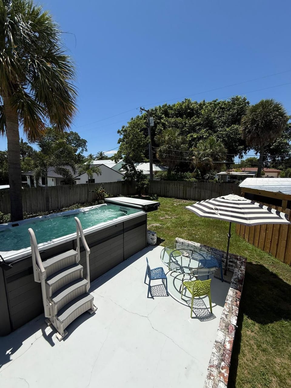 Patio, Garden, Pool view