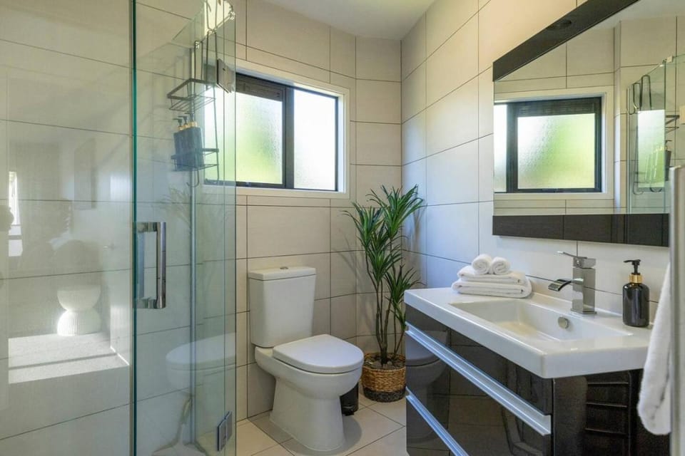 Shower, Toilet, towels