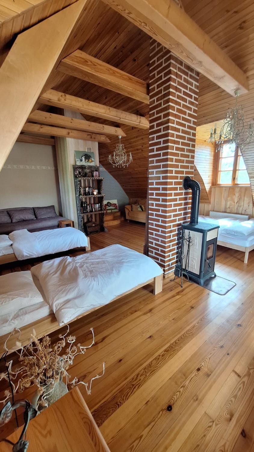 Sauna, tub and forest silence,Your oasis of peace House in Latvia