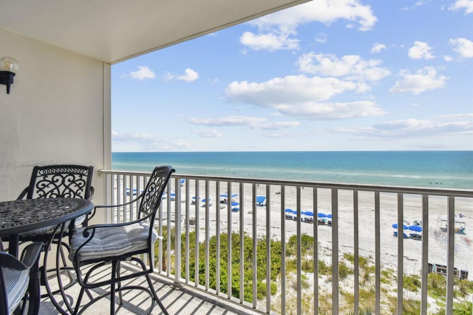 Cali-Coastal Luxe Oceanfront Condo at Beach Palms Apartment in Redington Shores