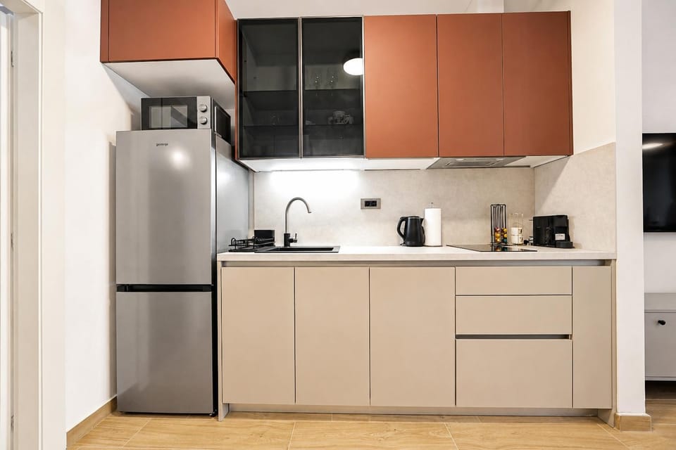 Kitchen or kitchenette, toaster