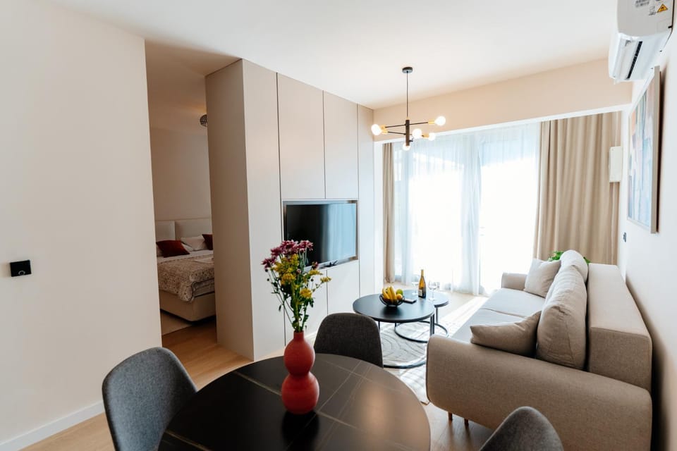TV and multimedia, Living room, Photo of the whole room, Seating area, Dining area