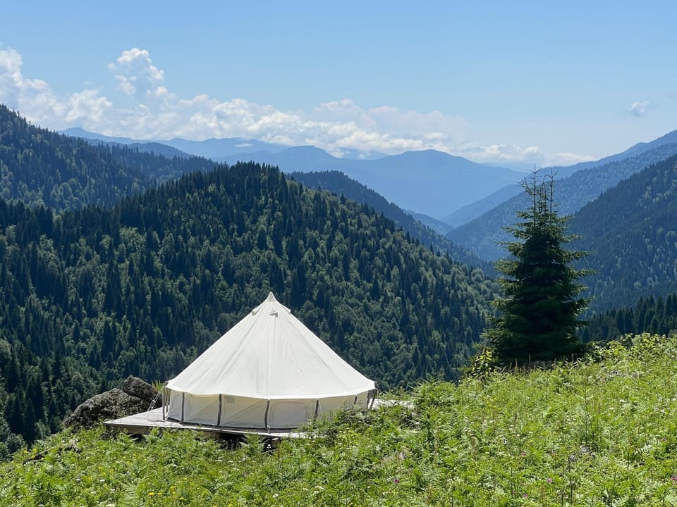 Glamping Leltis Lake Luxury tent in Adjara, Georgia