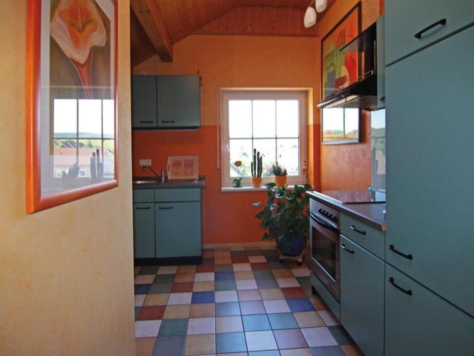 Kitchen or kitchenette, oven, stove