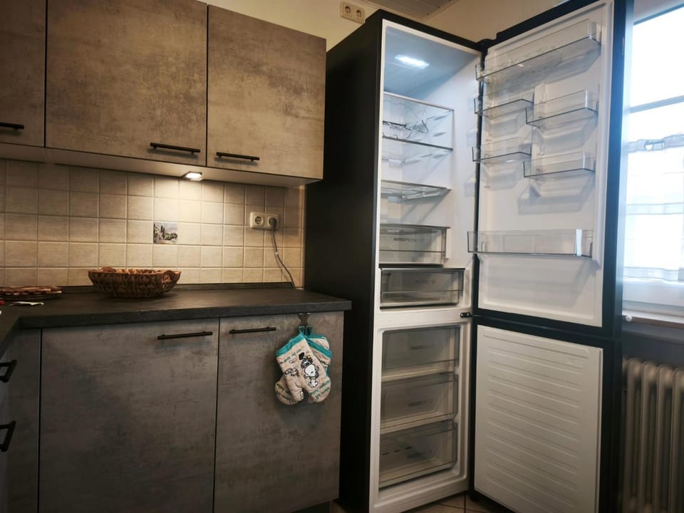 Kitchen or kitchenette, oven, stove