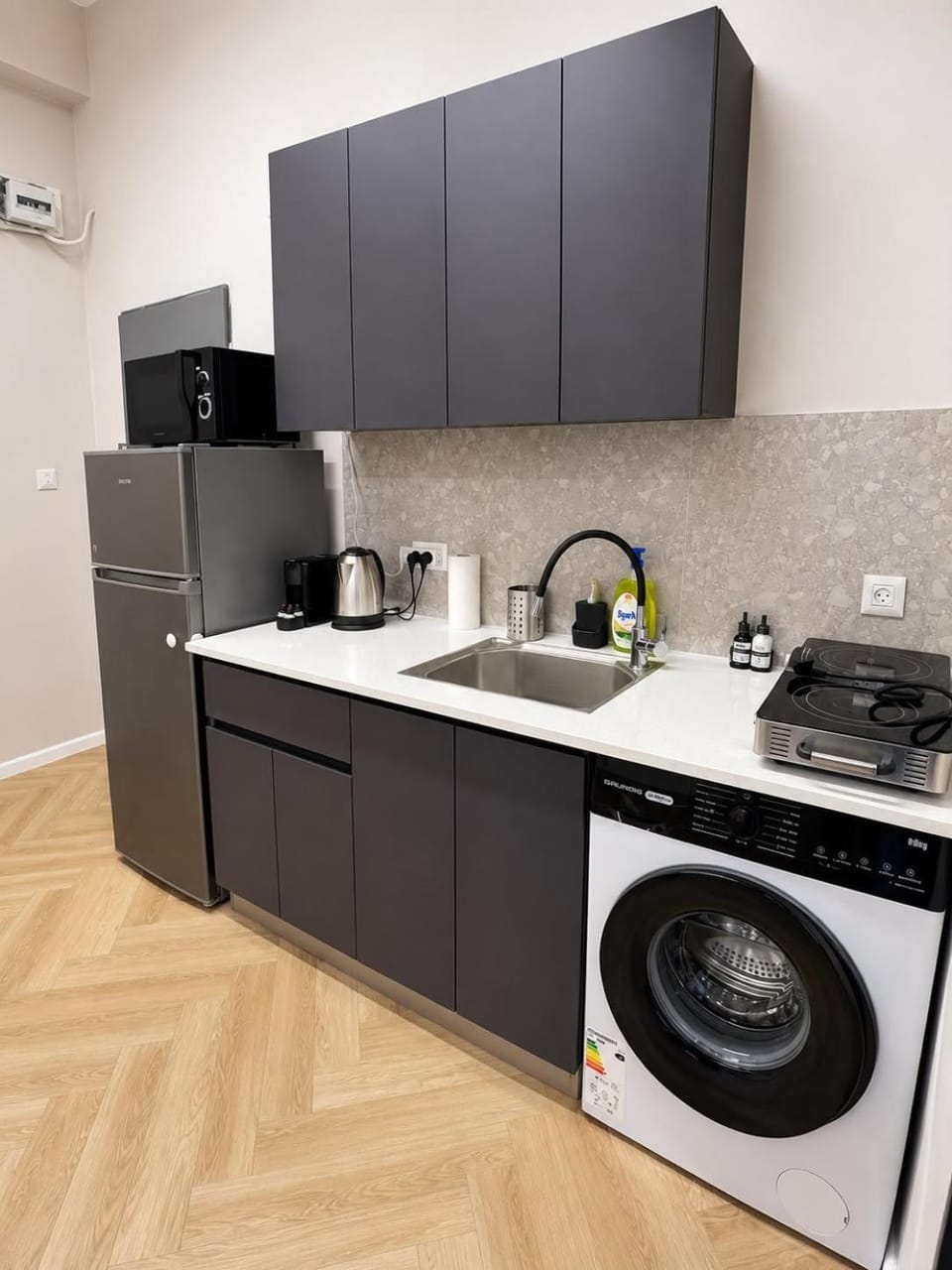 Coffee/tea facilities, Kitchen or kitchenette, pet friendly, stove, washing machine