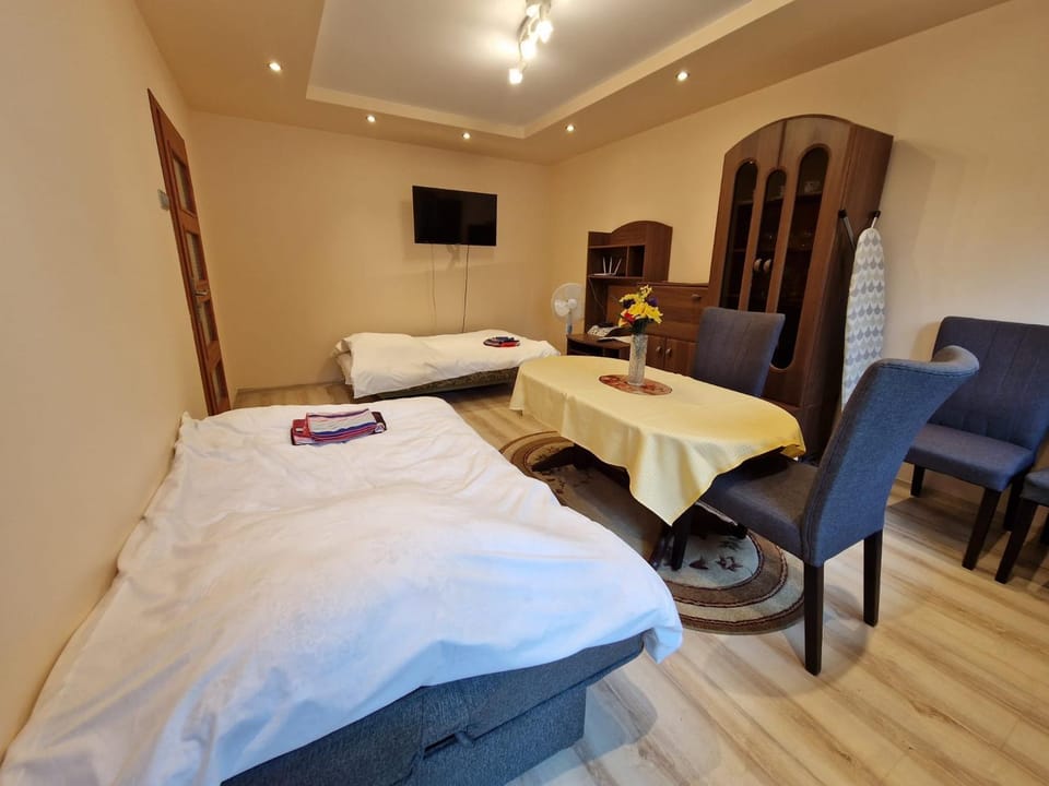 Communal lounge/ TV room, Bed, TV and multimedia, Living room, Photo of the whole room, Seating area, Dining area, Evening entertainment, Bedroom, towels