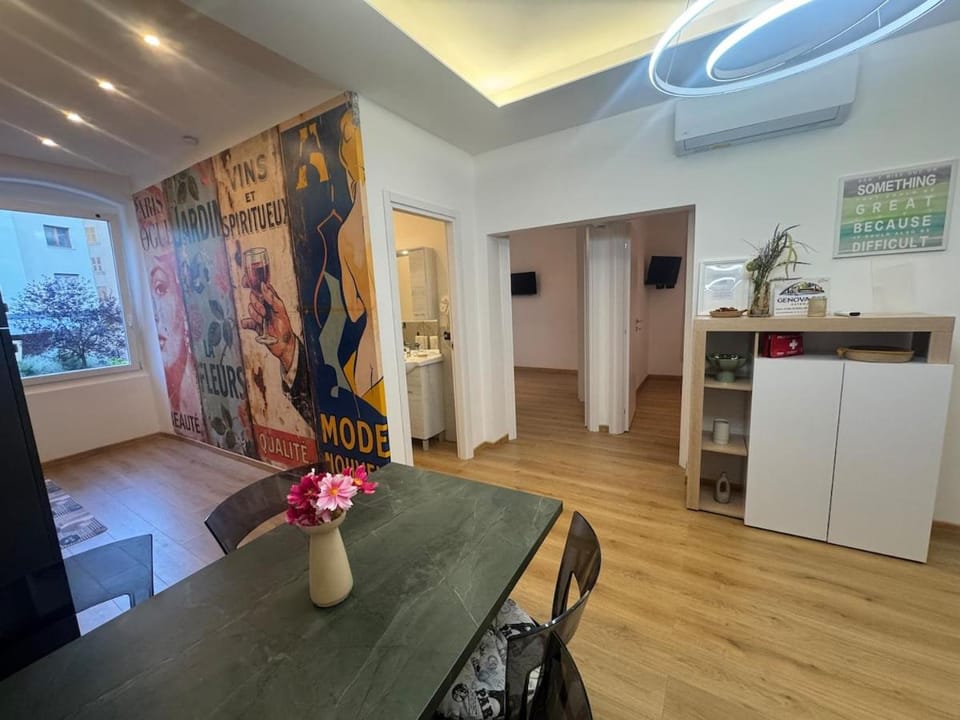 Dining area, air conditioner