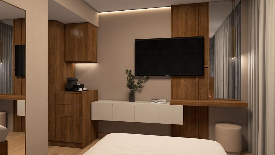 Bed, TV and multimedia, Bedroom